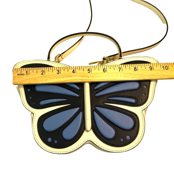 Kate Spade Flutter Fly 3D Butterfly Leather Crossbody In blue multi-color NWOT. - Picture 12 of 16